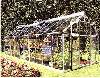 Serre Bodnant 8x20 verre 15.75m² plus base (fondation metal) incluse