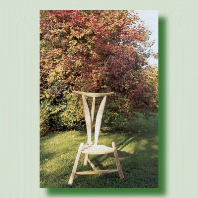 G4P FRANCE chaise � dossier �troit,
 piece d'art unique