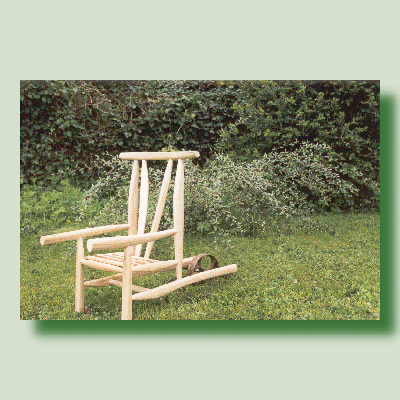 G4P FRANCE Chaise � roue,
 piece d'art unique